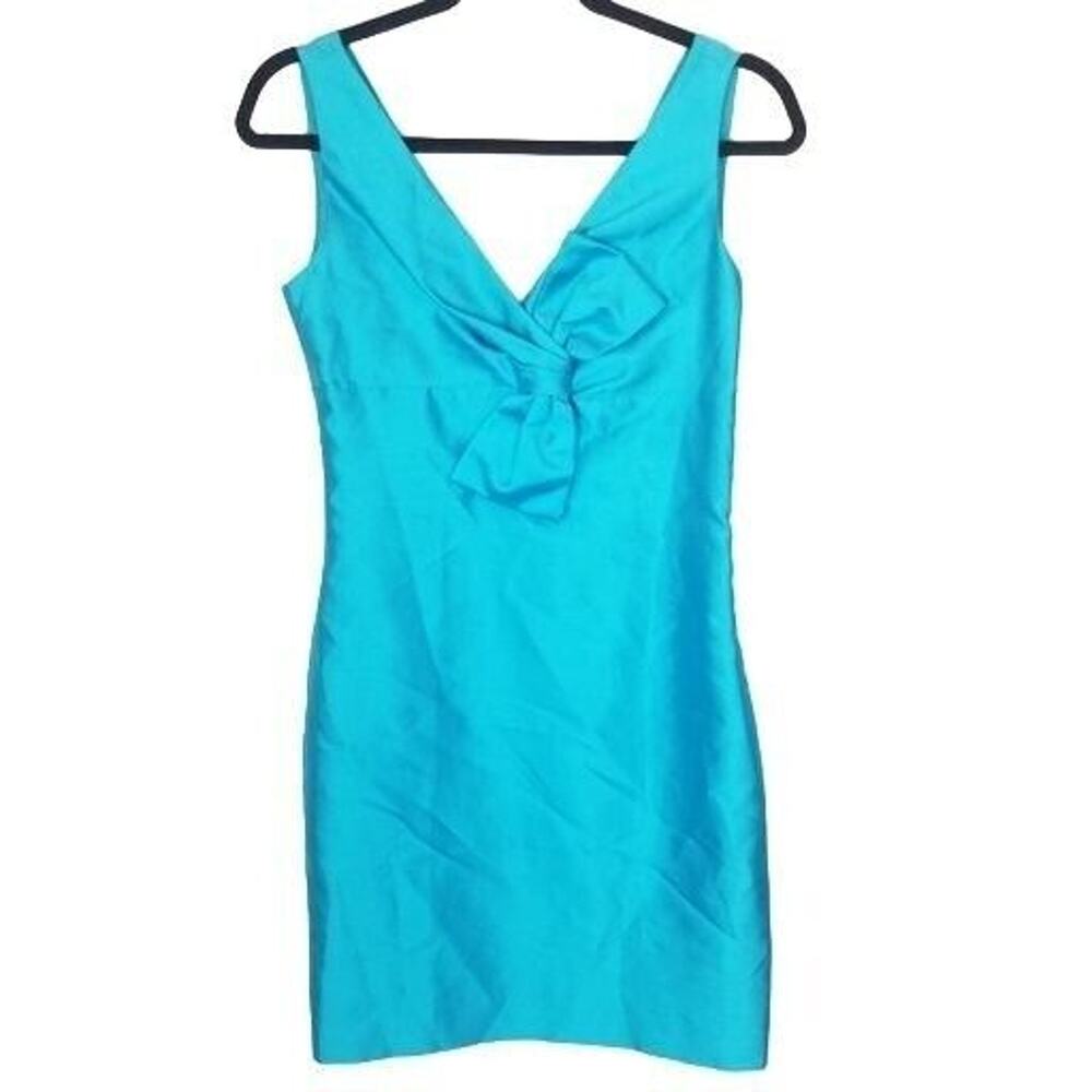 Kate Spade Womens Silk Sheath Dress Size 4 Designer Wedding Guest Formal Evening